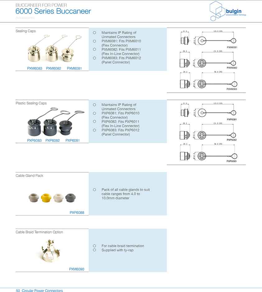 線纜連接器PXP6010附件 線纜連接器PXP6010附件