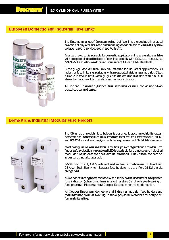 C14系列低壓熔斷器 C14系列低壓熔斷器